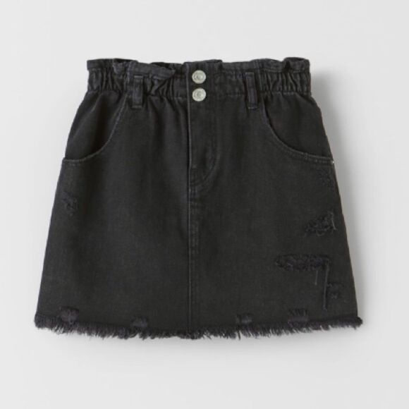 Black denim skirt - Picture 4 of 8